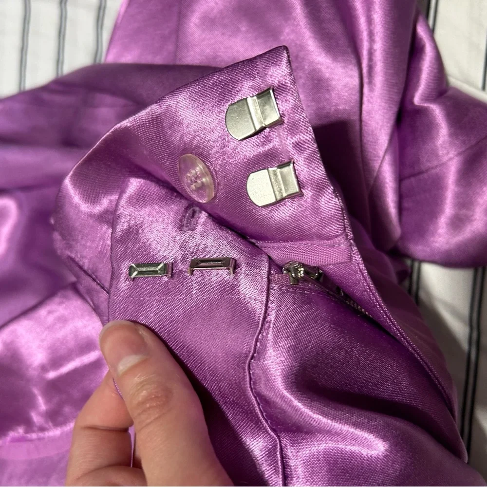 Free People Good Days Satin Trousers Purple Medium Festival Party Going Out